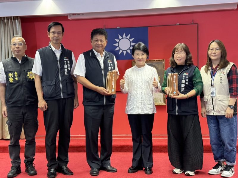 媽媽市長織網有成！臺中市政府警察局榮獲全國唯一「112年家暴安全網－績優警政團隊」