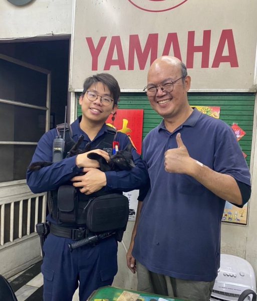 貓咪「阿財」不見了  永康鷹眼警熱心尋回