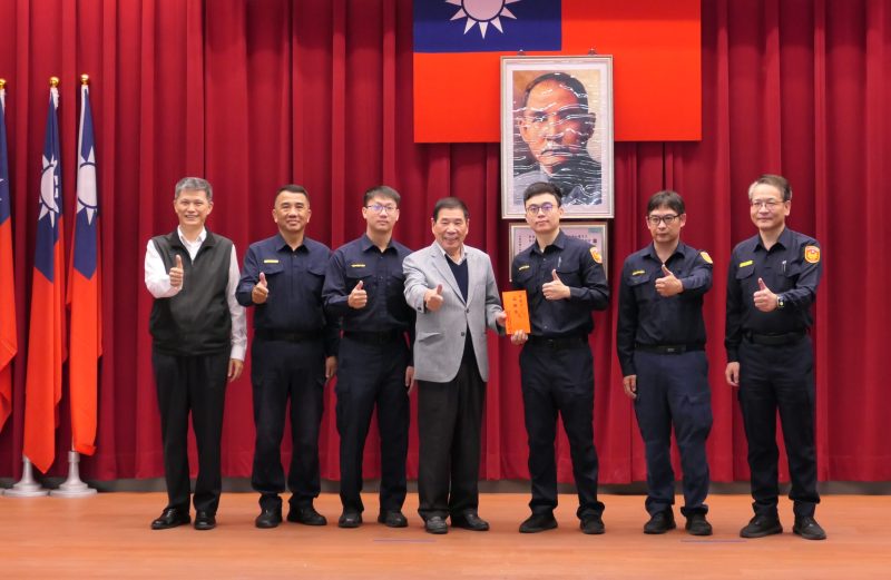 永康警屢破重大刑案 局長林國清偕同警友會蒞臨頒獎鼓勵