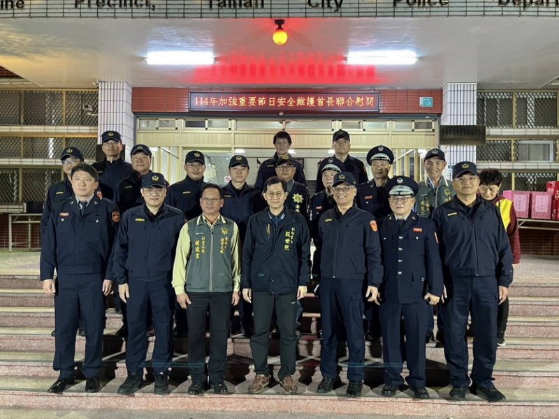 農曆春節將屆  副秘書長殷世熙率團慰勞員警及協勤民力