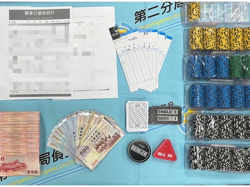 槓上開花！南警不畏寒流威力掃蕩 賭場裡的他臉色更「僵」了!