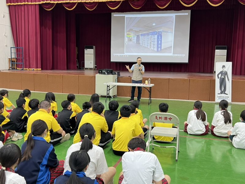 嘉義地檢署赴義竹國中進行反毒識詐宣導 以真實案例與學生互動對話