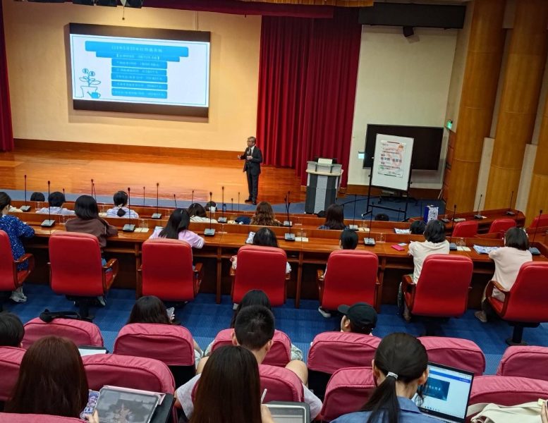 嘉義地檢署蔡檢察長 深入嘉義大學宣導 校園巡禮廉潔識詐 揭穿假投資詐騙手段