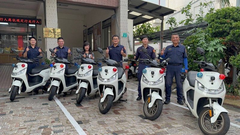 市警局首座派出所換電站啟用 警勤便民雙贏